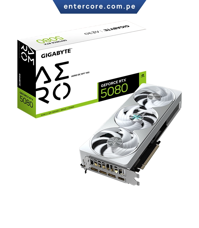 TARJETA DE VIDEO GIGABYTE GeForce RTX 5080 16GB AERO OC SFF GDDR7