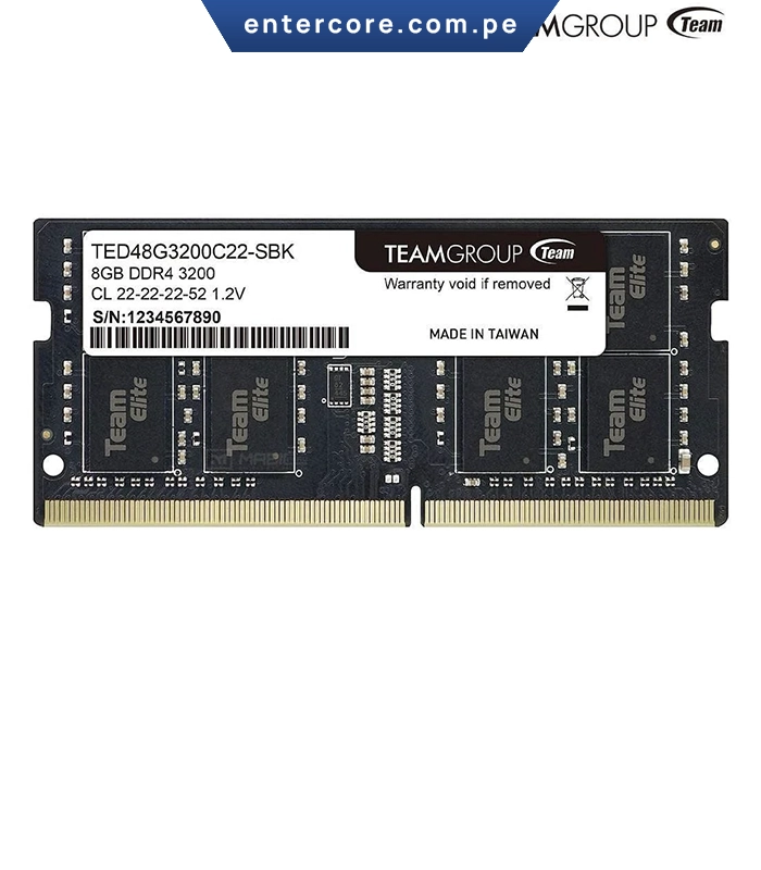 MEMORIA RAM TEAMGROUP 8GB 3200MHZ DDR4 SODIMM