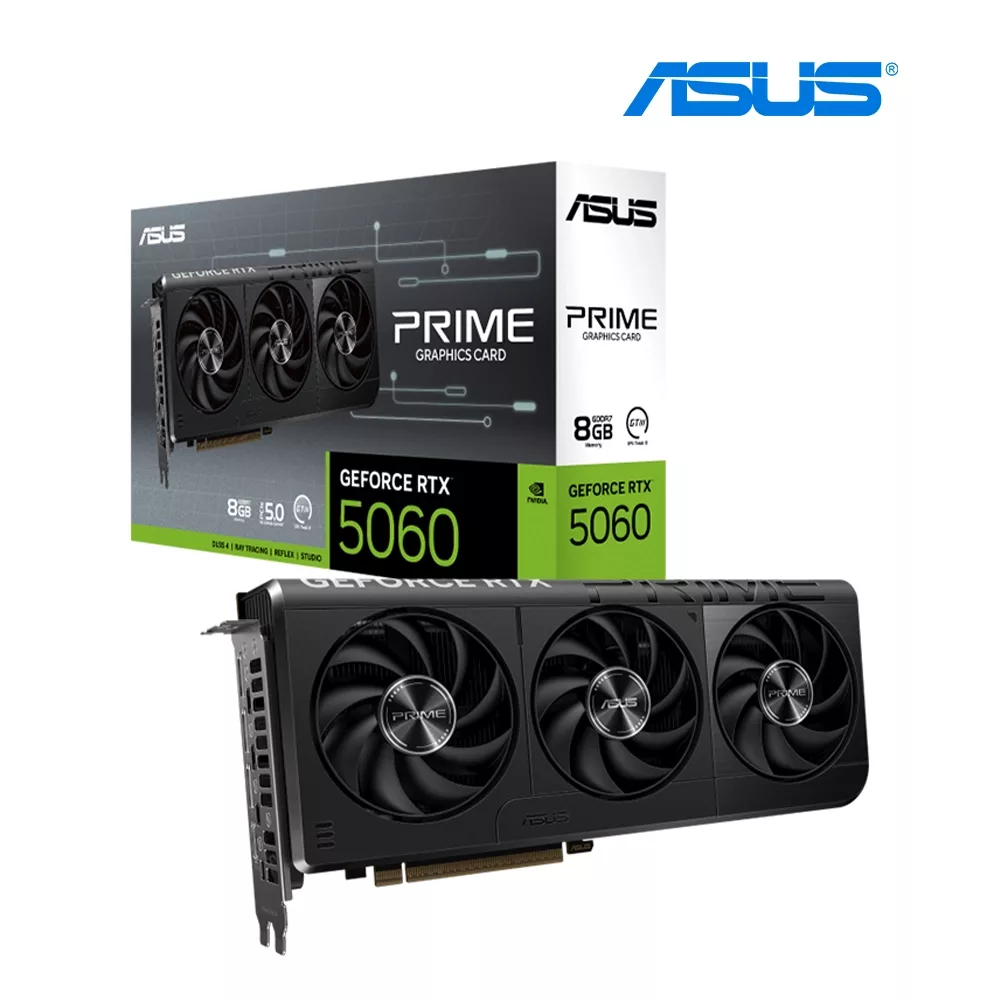 TARJETA DE VIDEO VGA ASUS PRIME GEFORCE RTX 5060 8GB GDDR7 3FAN