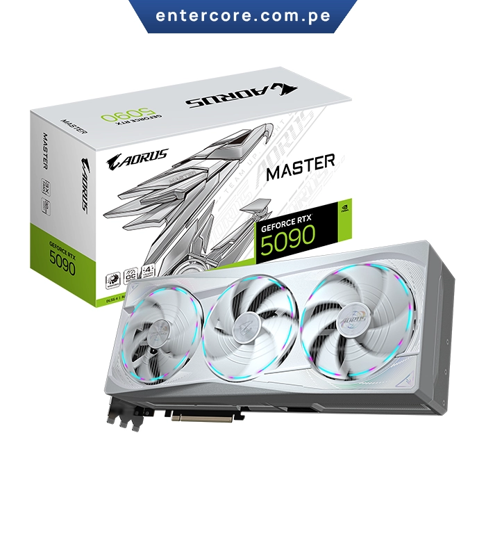 TARJETA DE VIDEO GIGABYTE AORUS GEFORCE RTX 5090 32GB MASTER ICE OC, GDDR7