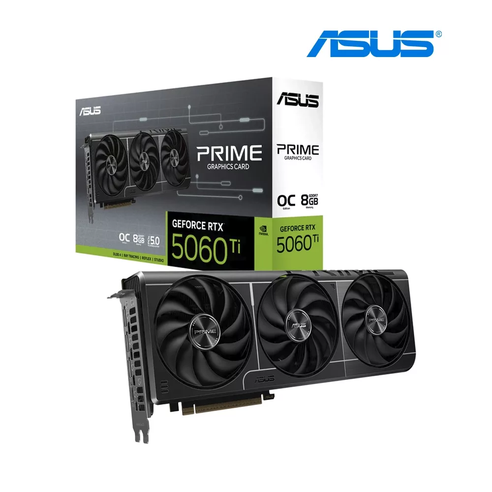 TARJETA DE VIDEO VGA ASUS PRIME GEFORCE RTX 5060 Ti 16GB GDDR7 OC Edition