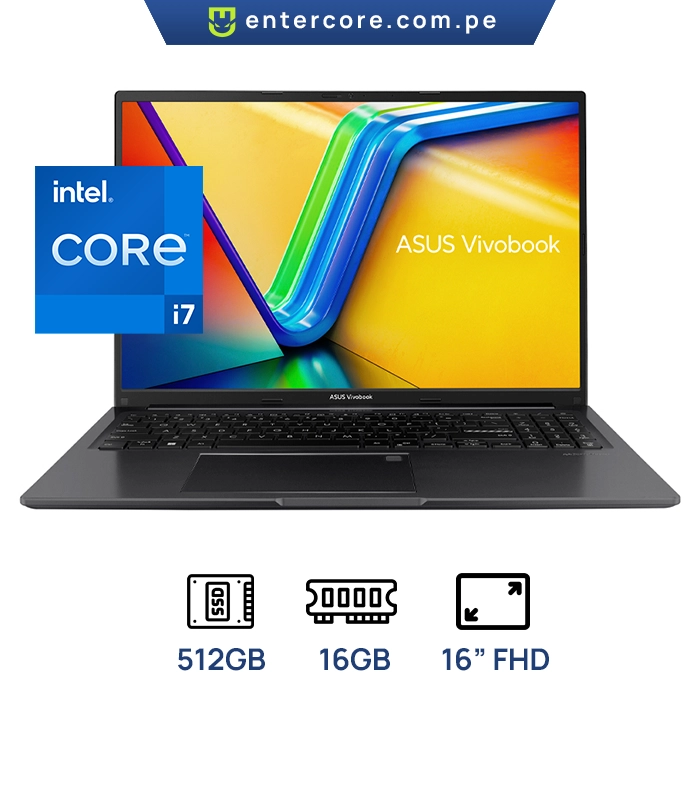 LAPTOP ASUS VIVOBOOK X1605VA-MB1235 - INTEL i7-13620H -16GB DDR4 - SSD 512GB- 16" WUXGA