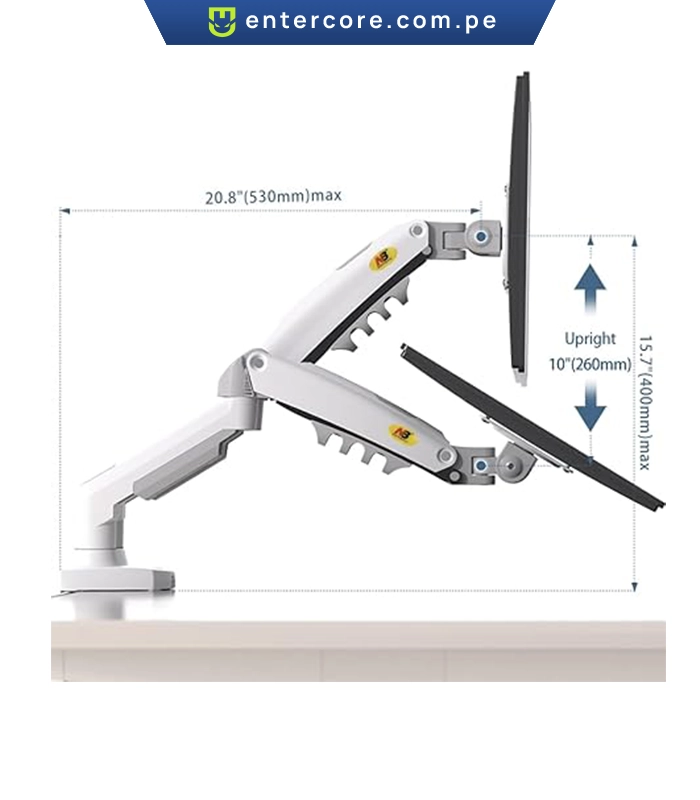 SOPORTE DE MONITOR BONTEC GDM7501 13"- 27" ROTACION 360° BLACK