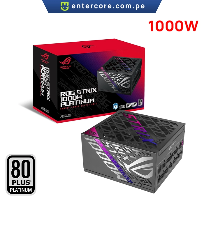 FUENTE DE PODER ASUS ROG STRIX 1000W 80+ PLATINUM ATX 3.1 FULL MODULAR