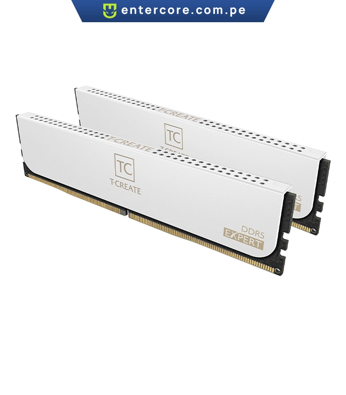 MEMORIA RAM TEAM GROUP T-CREATE 64GB (2X32GB) 6000MHZ CL38 DDR5 AMD EXPO / INTEL WHITE