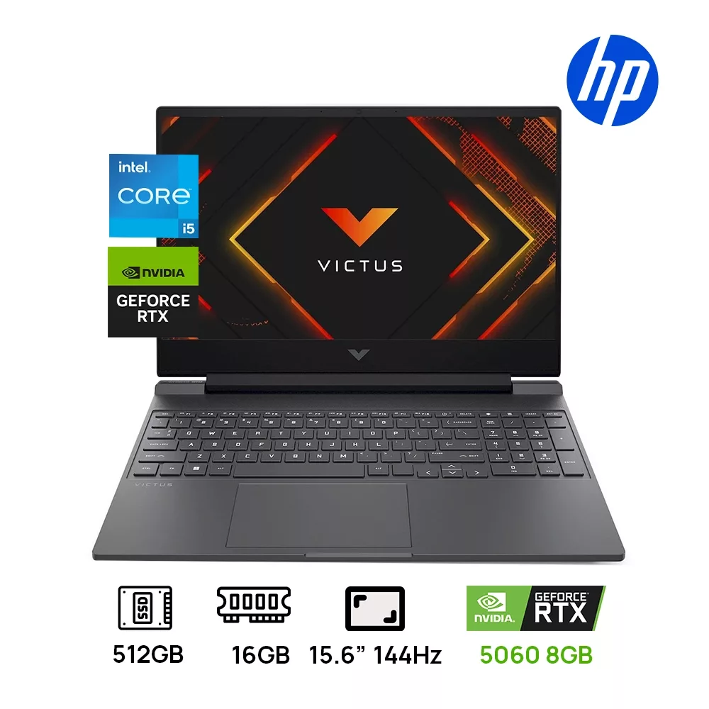 LAPTOP HP VICTUS 15-FA2082 GAMING Core™ i5-13420H 512GB SSD 16GB 15.6" (1920x1080) 144Hz WIN11 NVIDIA® RTX 4050 6144MB MICA SILVER Backlit Keyboard