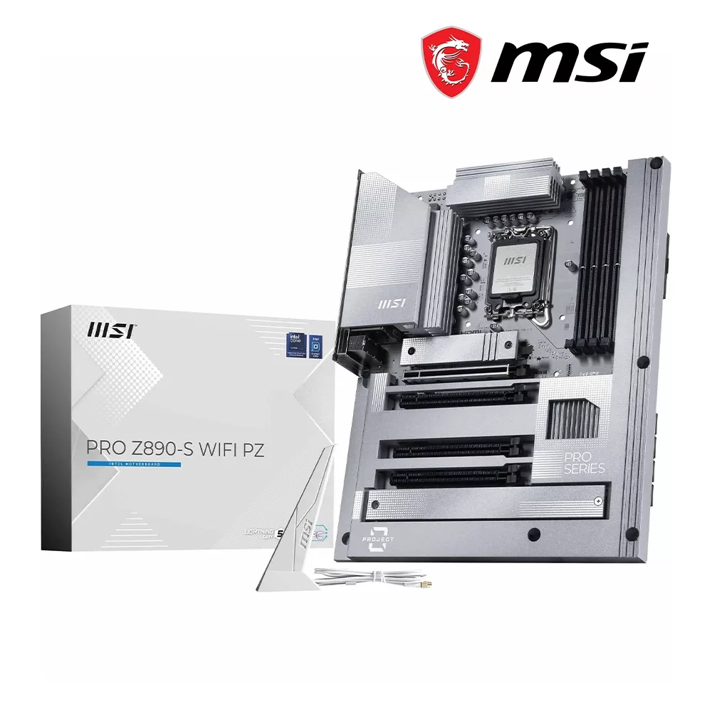 PLACA MADRE MSI PRO Z890-S PZ WiFi7 DDR5 WHITE LGA1851