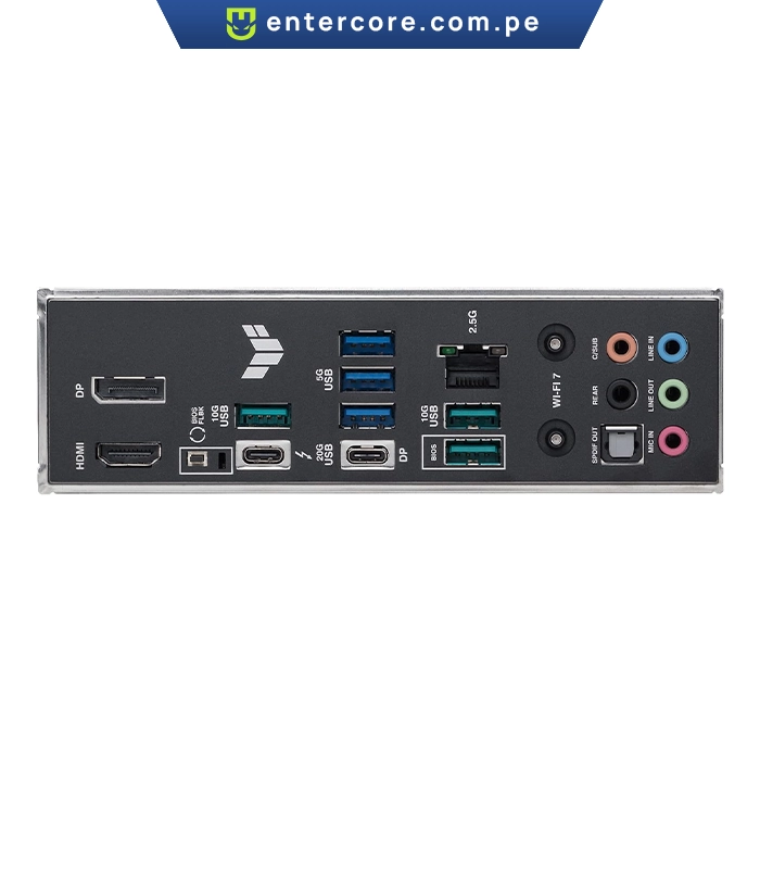 PLACA MADRE ASUS TUF GAMING Z890-PLUS WiFi7 LGA 1851 DDR5 PCIe 5.0 M.2