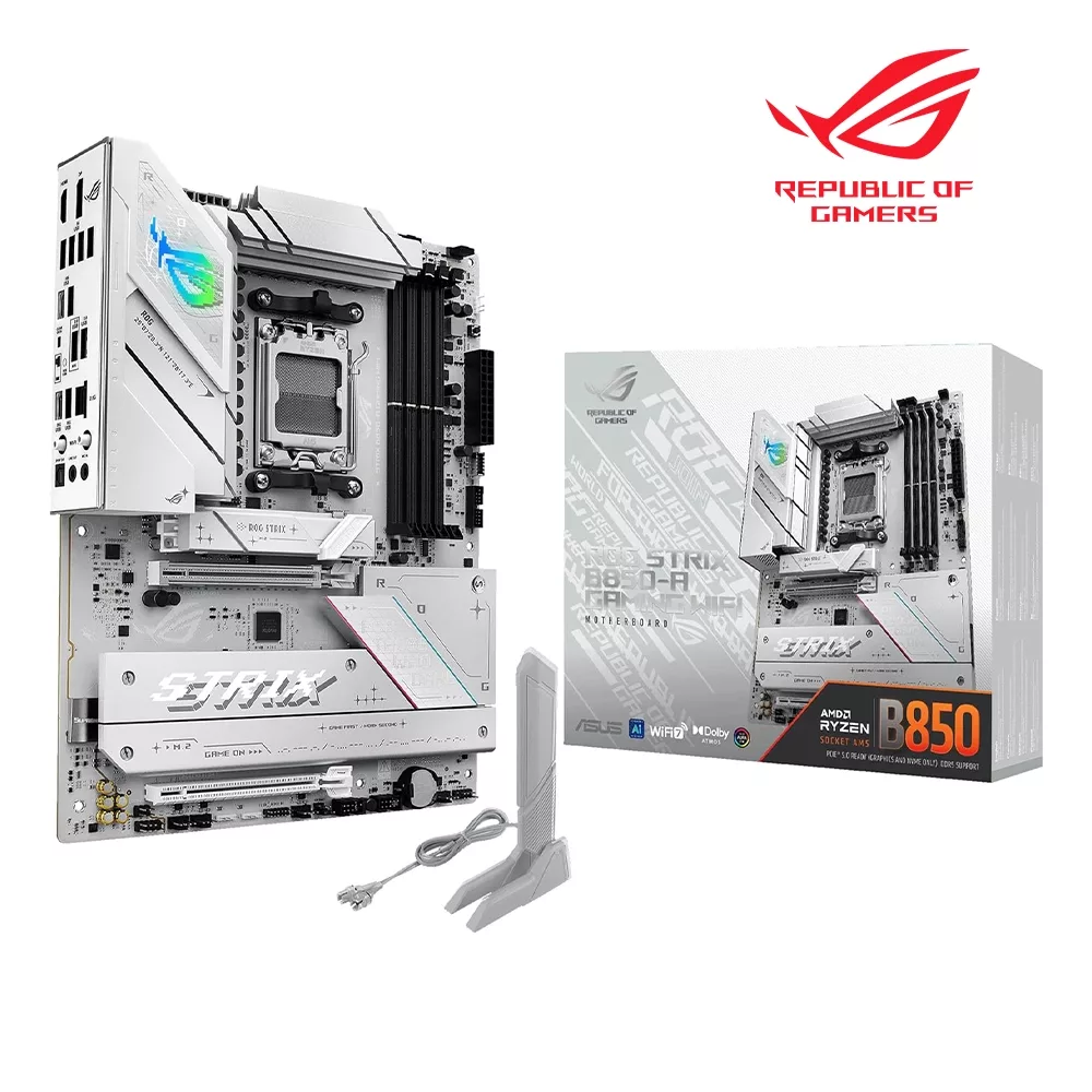 PLACA MADRE ROG STRIX B850-A GAMING WIFI7 DDR5 AM5 WHITE