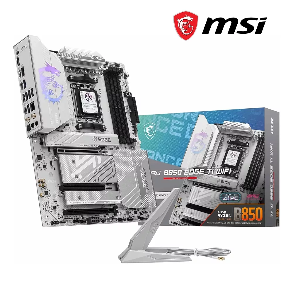 PLACA MADRE MSI MAG B850 EDGE TI WIFI7 AM5 DDR5