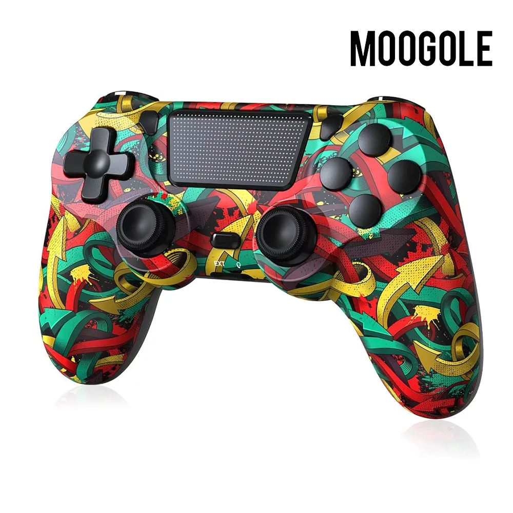 Mando Joystick Moogole Wireless compatible con PS4/PC flechas de colores