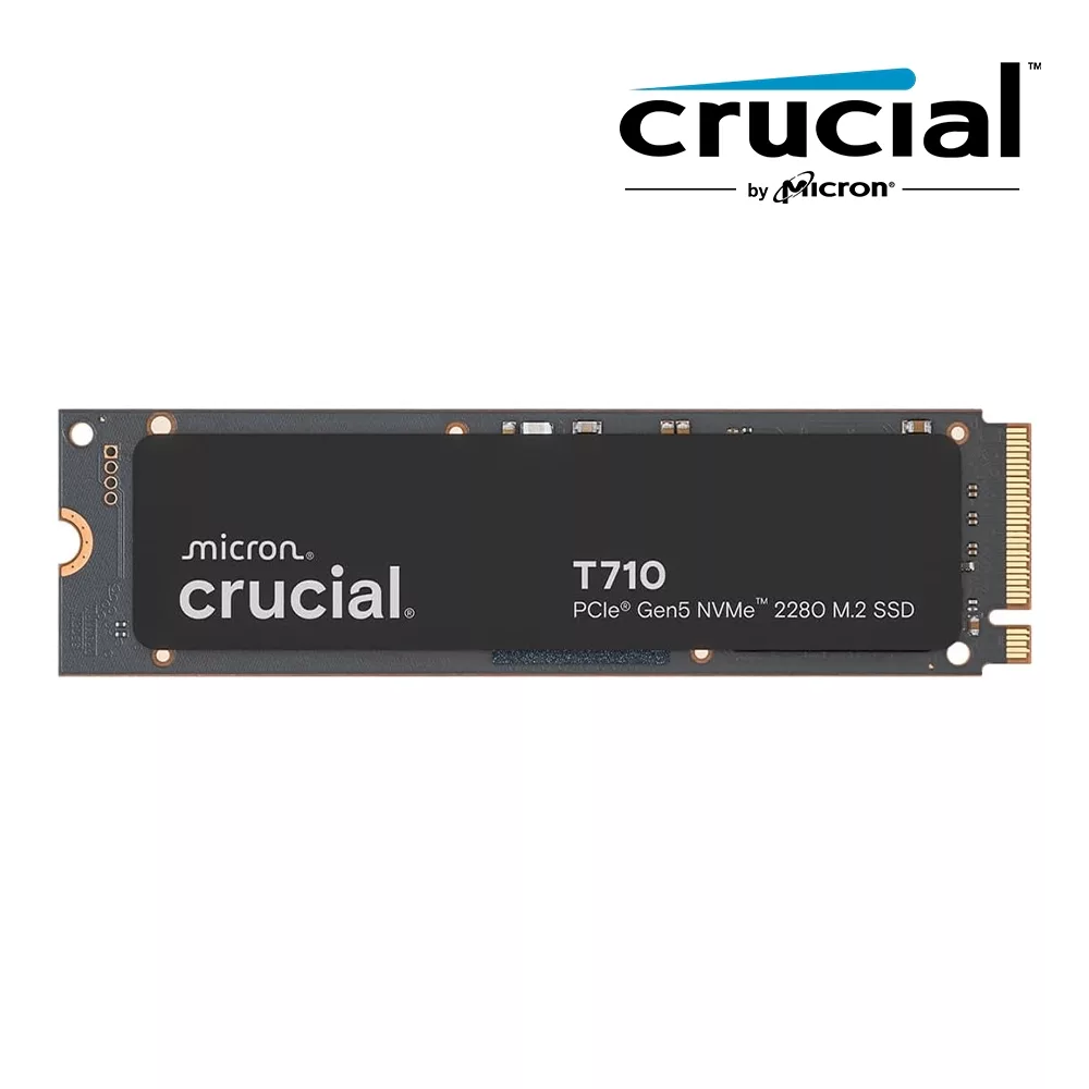 ALMACENAMIENTO SOLIDO CRUCIAL T710 PREMIUM 2TB 14500MB/S NVME 2280 PCIe GEN5 M.2 C/DISCIPACION