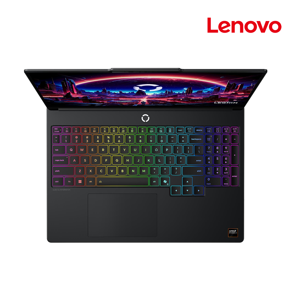 LAPTOP LENOVO LEGION 5 15AGP11 GAMING AMD RYZEN AI 9 465HX 32GB 1TB SSD 15.1" QHD(2560x1600) OLED 165Hz NVIDIA RTX 5070 12GB ECLIPSE BLACK RGB TECLADO ILUMINADO
