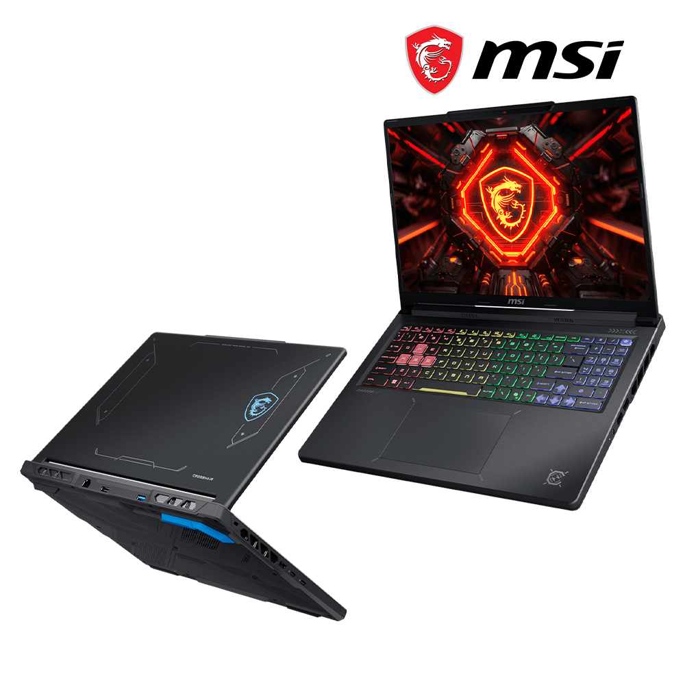 LAPTOP MSI CROSSHAIR 16HX E14WGK-038US INTEL CORE i9 14900HX 16GB DDR5 512GB 16" QHD (2560X1600) 240HZ NVIDIA RTX 5070 8GB COLOR BLACK