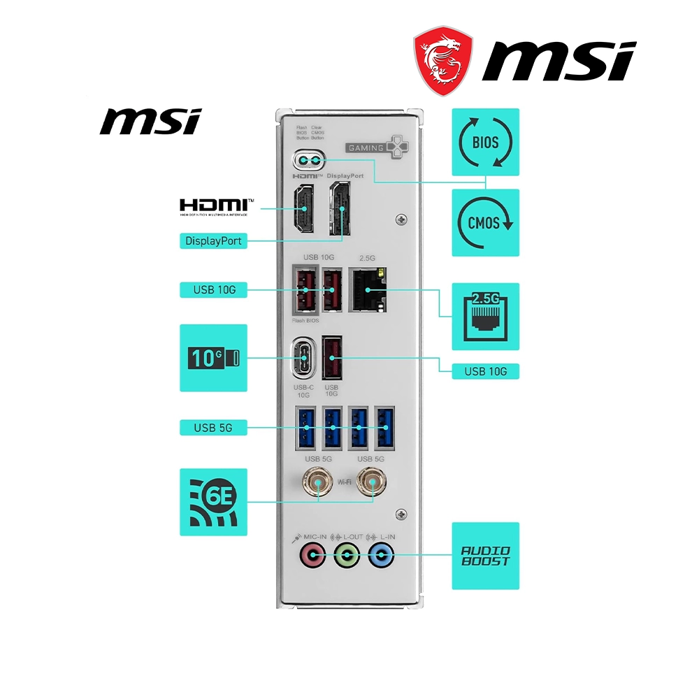 PLACA MADRE MSI B850 GAMING PLUS WIFI6E