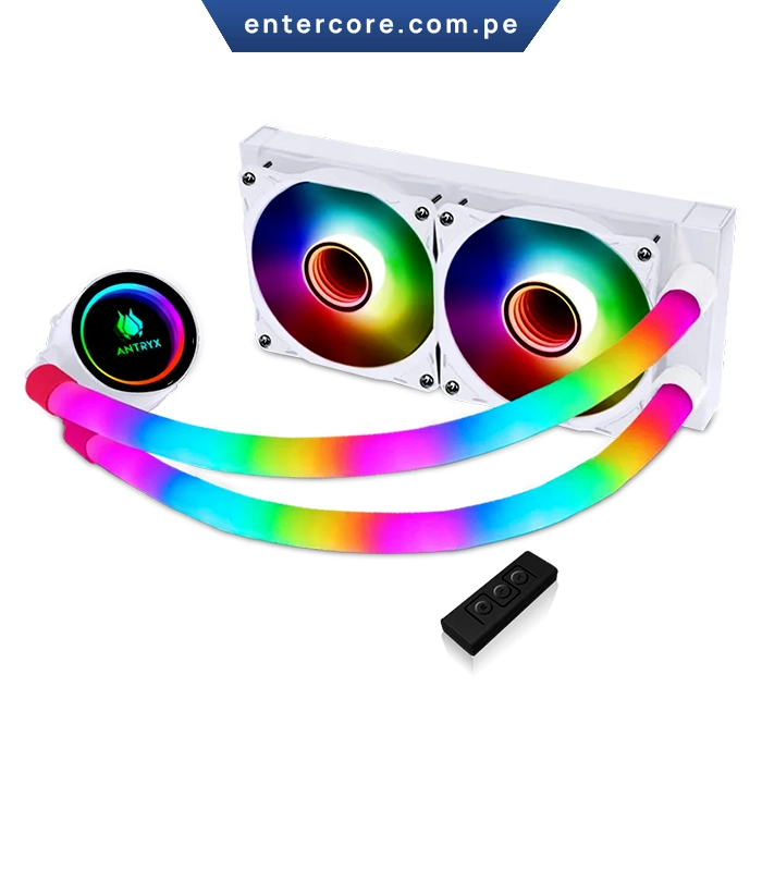 REFRIGERACION LIQUIDA ANTRYX TRITON INFINITY L240 RGB WHITE 2FAN